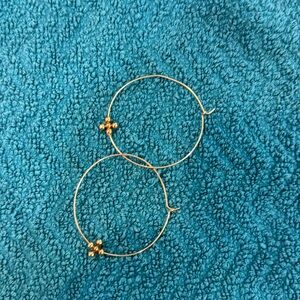 Enewton floating cross 14 kt gold filled earrings